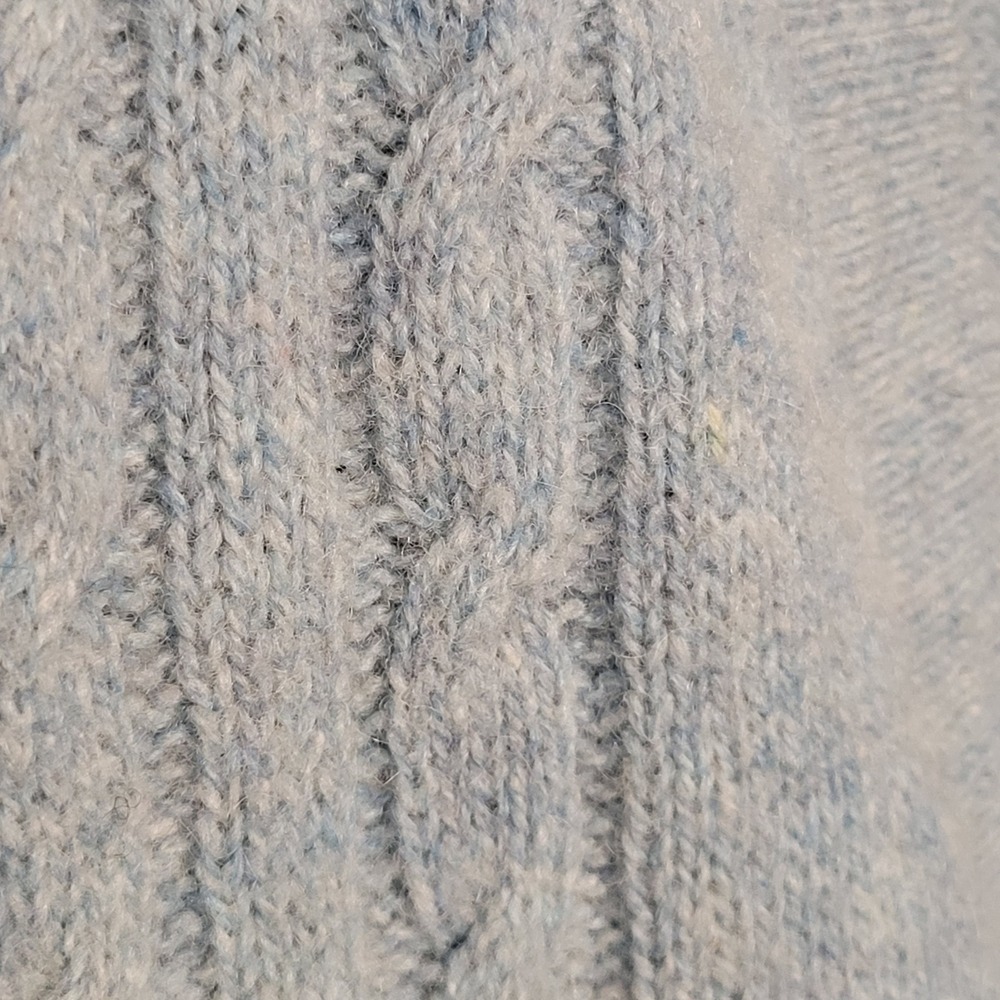 Vintage‎ Jantzen Mens Blue Cable Knit Sweater Vest Sz M Grandpa Academia Preppy - Picture 4 of 8